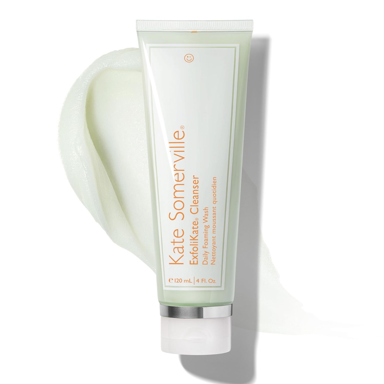 Kate Somerville ExfoliKate Cleanser - Daily Exfoliating Foaming Face Wash - Clinically Formulated Glycolic Acid and Lactic Acid Gentle Facial Scrub, 8 Fl Oz