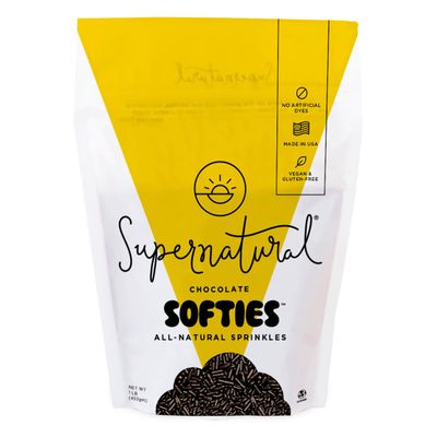 Chocolate Softies Fair Trade Sprinkles by Supernatural, Made in USA, No Artificial Flavors or Artificial Dyes, Natural, Soy Free, Gluten Free, Corn Free, Vegan, 16oz