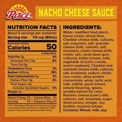 Pace Medium Nacho Cheese Sauce, 10.5 oz Can