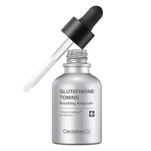 Centellian 24 Glutathione Toning Boosting Ampoule - Illuminated Even Skin Tone. Glutathione Complex 200,000 ppm, Niacinamide Vitamins (1.01 fl oz) by Dongkook Pharmaceutical