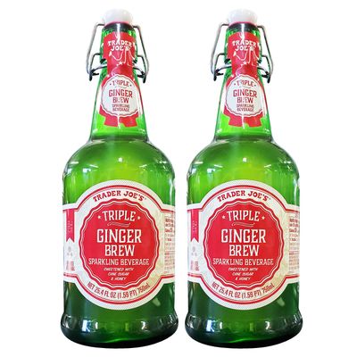 Trader Joe&#39;s Triple Ginger Brew Sparkling Beverage (2 Pack, Total of 50.8fl.oz)