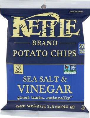 Kettle Chips Salt Vinegar Potato Chips, 1.5 oz, 24 ct