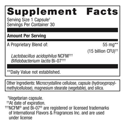 Metagenics UltraFlora Balance Probiotic - Daily Gut Health Supplement - Offers Digestive Immune System Support - Vegetarian, Non-GMO Gluten-Free - 30 Capsules
