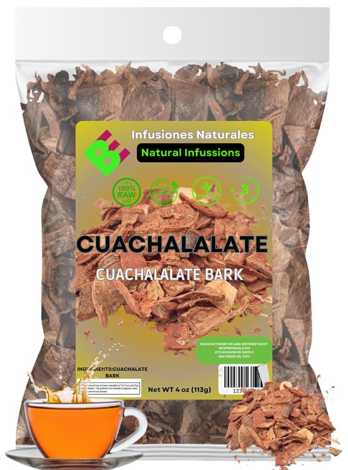 B-Experts Cuachalalate Herbal Tea 4 oz-113g. Mexican Cuachalala, Cuachalalate Herbal Tea Wildcrafted (Juliana Adstringens) 100 All Natural - NON Gmo Authentic Mexican Herbal Tea