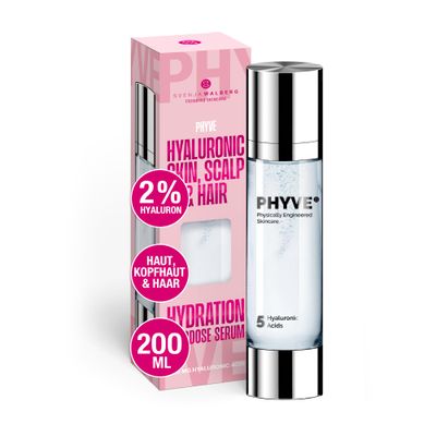 Hyaluronic Acid Serum - 2 Pure, Highly Dosed, Vegan, Moisturizer for Face - Ultra Glowing Skin, Deep Moisture Skin Revitalization - Made in Germany, 6.7 fl oz - SVENJA WALBERG