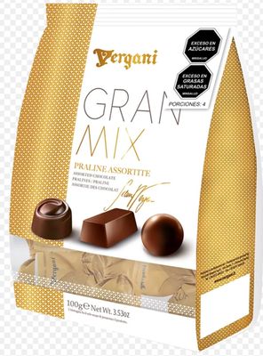 Vergani Gran Mix Assorted Chocolate Pralines, 3.53 oz