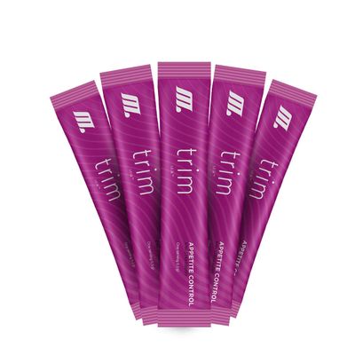 Trim Stik (Fat Burner) 5 Stik Sampler- The Keto Friend (No Carbs No Sugar) - wReusable Clear Straight Glass Straw 8.27 x 10mm wBrush Case- Perfect When You are Controlling Calories.