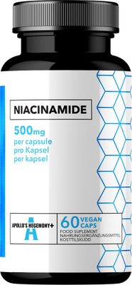 APOLLO&#39;S HEGEMONY Vitamin B3 (Niacinamide) 500mg - 60 Capsules - 2 Month Supply for Enhanced Metabolism and Nerve Function - Diet Supplement