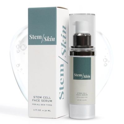 Stem Skin Advanced Anti-Aging Serum with Stem Cell Growth Factors - Hydrating Skin Renewal Formula for Wrinkles, Fine Lines, Acne, Skin Tone - Revitalizing and Rejuvenating Serum for Youthful Radiance