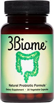 3Biome - Natural Probiotic Supplement - Non-GMO, Vegan, Gluten-Free