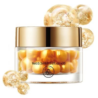 Active Skin Repair, Nourishing anti aging night serum for women with Vitamin E, Camellia Extract, Facial Skin Glowing and Reduce Dark Spots Serum Capsule with Hyaluronic Acid