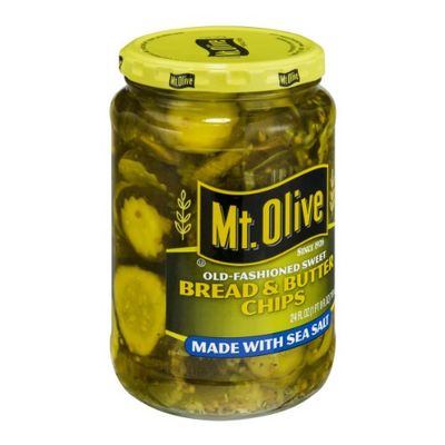 Mt. Olive Bread Butter Chips Made with Sea Salt 24 Oz (Pack of 1)