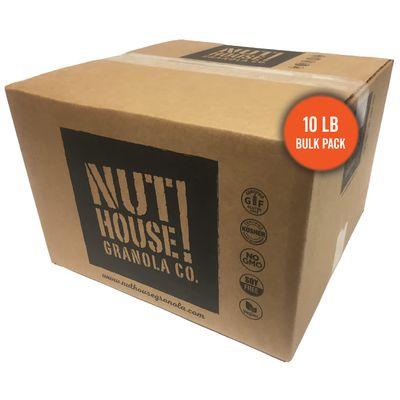 NutHouse! Granola Company - Premium Chocolate Espresso Granola Certified Gluten-Free, Non-GMO, Kosher Vegan 10 lb. Bulk Box (1-Pack)