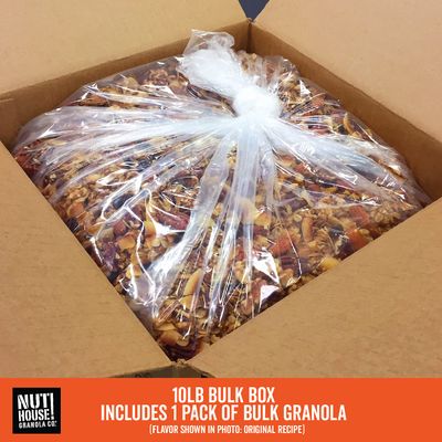 NutHouse! Granola Company - Premium Chocolate Espresso Granola Certified Gluten-Free, Non-GMO, Kosher Vegan 10 lb. Bulk Box (1-Pack)