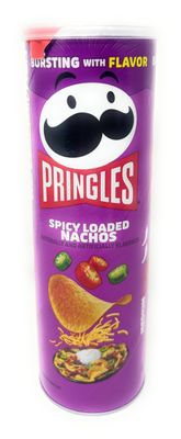 Pringles Spicy Loaded Nachos Potato Chips 5.5oz - 1 can