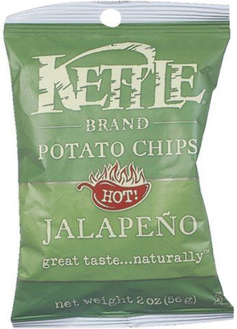 Kettle Jalapeno Potato Chips - 2 oz. bag, 6 per case