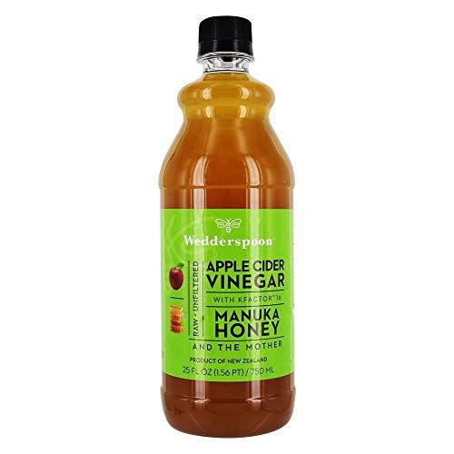 Wedderspoon Apple Cider Vinegar With Monofloral Manuka Honey The Mother, 25 fl oz