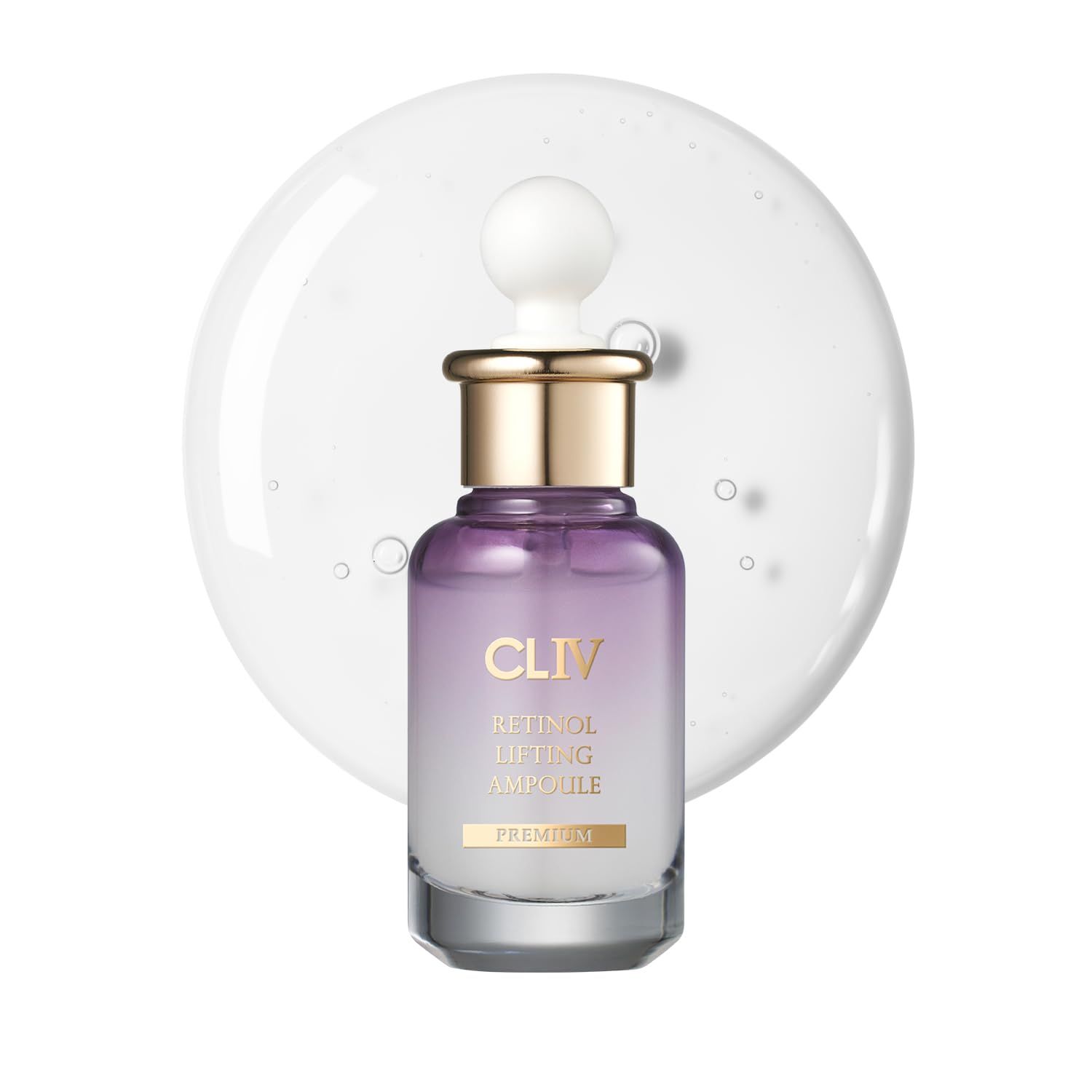 CLIV Retinol Lifting Ampoule Facial Serum Face Refreshing Deep Moisturizing For Dull Tired Skin (1.01 fl oz, 30ml)
