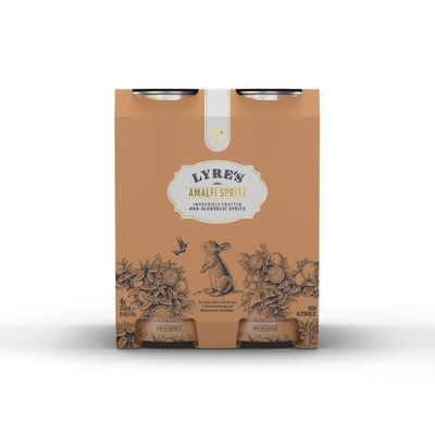 Lyre's Amalfi Spritz Premium Non Alcoholic Spirits, Ready To Drink Mocktails Nonalcoholic Drinks (New Case of 24)