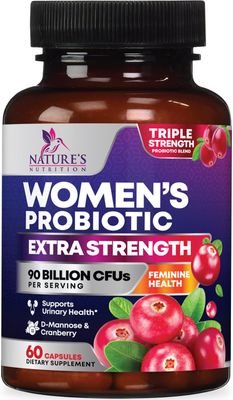 Probiotics for Women - 90 Billion CFU 16 Probiotic Strains with Cranberry, Vaginal Probiotics with Prebiotics PH, Digestive, UT, Immune, Feminine Health Support, Pro Biotics for Women, 60 Capsules