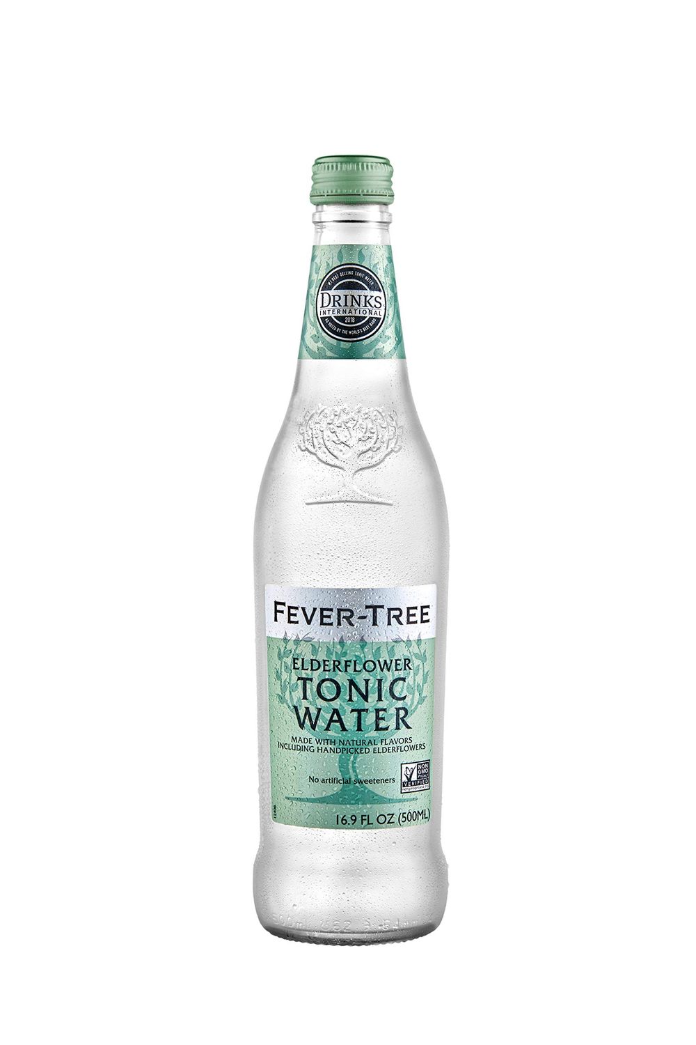 Fever-Tree Elderflower Tonic - Premium Quality Mixer - Refreshing Beverage for Cocktails Mocktails. Naturally Sourced Ingredients, No Artificial Sweeteners or Colors - 500 ML Bottles - Pack of 1