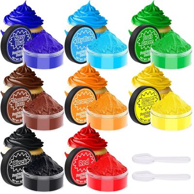 Food Coloring Powder - 8 Vibrant Colors High Concentrated Powder Food Coloring, Food Dyes for Frosting, Baking, Cake - 5gBottles