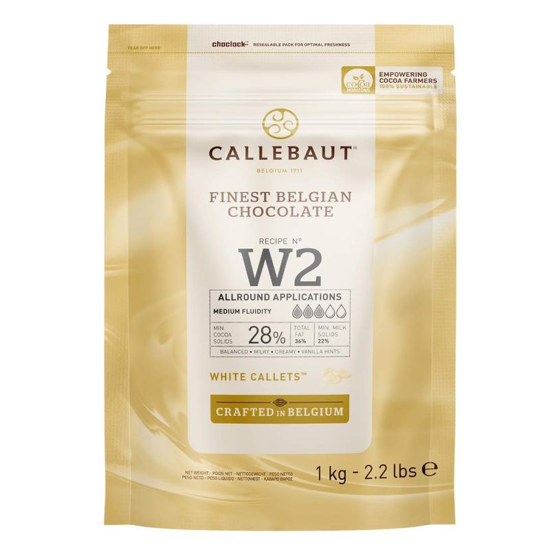 Callebaut white chocolate chips (callets) 1kg