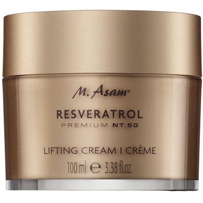 M. Asam RESVERATROL PREMIUM NT50 Lifting Cream (3.38 Fl Oz) - Moisturizer Face Cream with Hyaluronic Acid, Facial Moisturizer for Firm and Smooth Skin, Vegan Skincare for Youthful Radiance