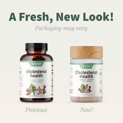 Snap Supplements Cholesterol Health - Support Healthy Cholesterol Levels and Natural Heart Health, 60 Capsules