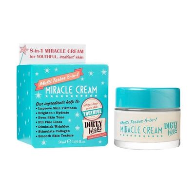 Dirty Works Miracle Cream Multi-tasker 8-in-1 Face Neck Cream 1.69 Fl Oz