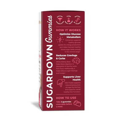 Pharmaganics Dr. Stephanie s SugarDown Gummies - Ceylon Cassia Cinnamon Supplement - 0g Sugar