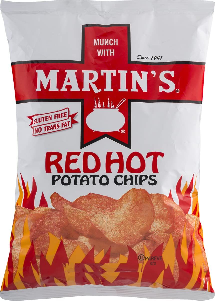 Martin&#39;s Red Hot Potato Chips 8.5 Ounces (3 Bags)