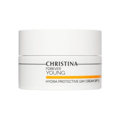 Christina Forever Young Hydra Protective Day Cream SPF 25-50ml - UVAUVB, Non-Comedogenic and Lightweight Face Moisturizer with Sunscreen for Combination, Dry, Normal, Oily Sensitive Skin
