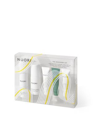 NUORI Discovery Kit 5 Products, Including Vital Unifier, Vital Foaming Cleanser, Clarity Mask, The One Face Cream Supreme Moisture Mask, For All Skin Types
