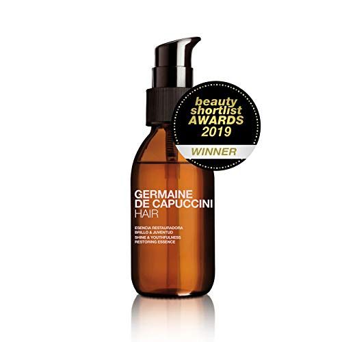 Germaine de Capuccini Hair Shine Youthfulness Restoring Essence - Natural Hair oil for dry or wet hair - Strengthen, smooth, repair and hydrate, 3.4 oz