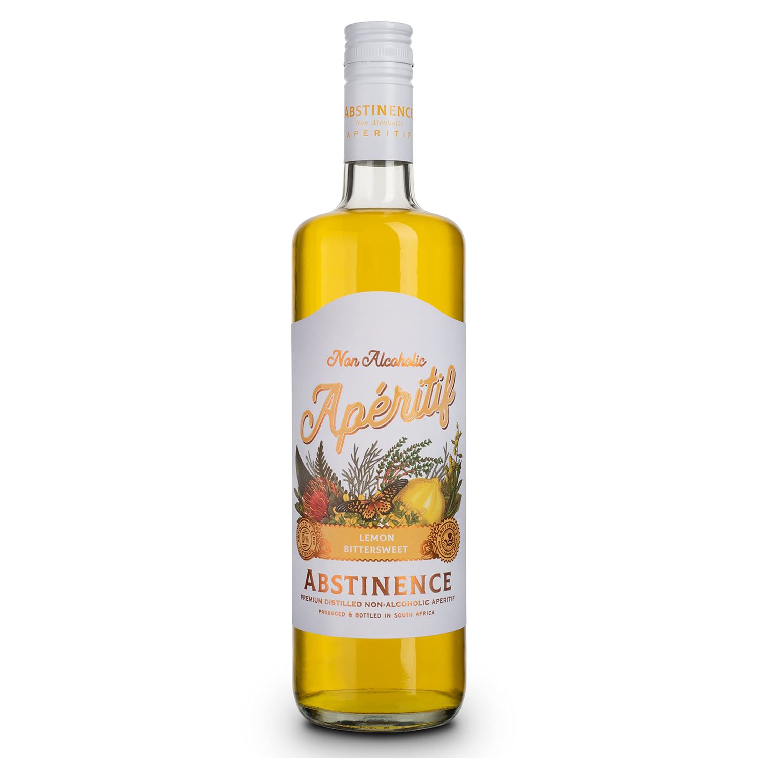 Abstinence Spirits Lemon Aperitif Award Winning Non-Alcoholic Spirit 750ml