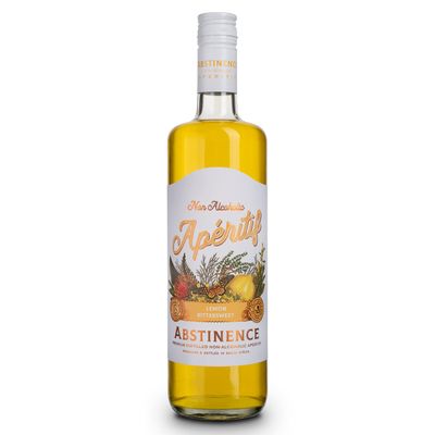 Abstinence Spirits Lemon Aperitif Award Winning Non-Alcoholic Spirit 750ml