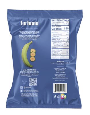 Turbana Plantain Chips Lightly Salted - Box of 5 x 7oz bags
