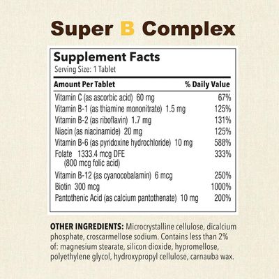 Puregen Labs Super B Energy Complex with Vitamin C - Immune Health, Energy Nervous System Support - Non-GMO, Gluten-Free 3 Pack - Total 300 Tablets