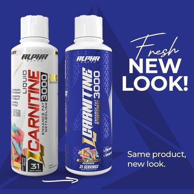 Alpha Supps - L-Carnitine 3000 mg Liquid Stimulant-Free Amino Acid 31 Servings (Bombsicle)