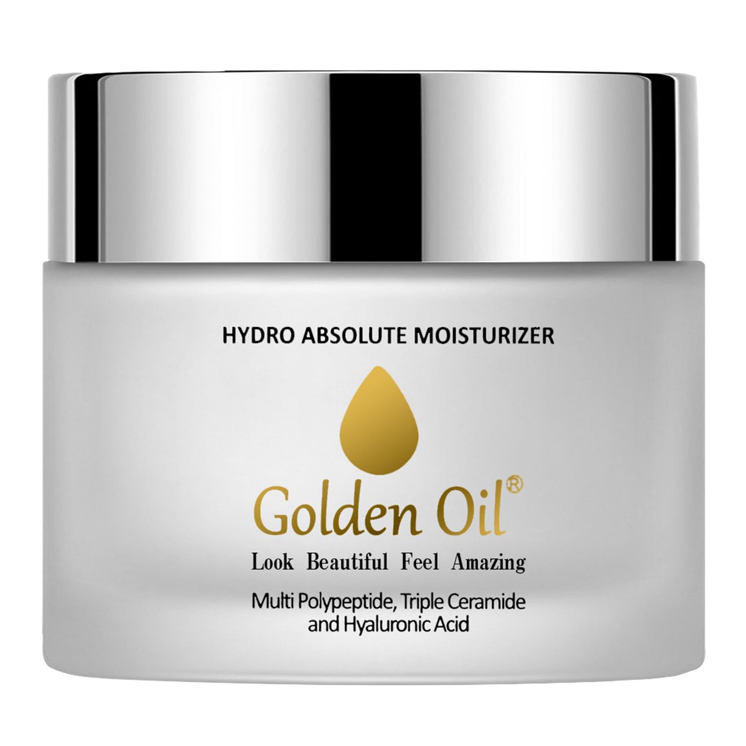 Anti-Aging Hydro Absolute Moisturizer - Super Charged Face, Neck D collet Moisturizer with Triple Ceramides, Multi Polypeptides Hyaluronic Acid to Hydrate Treat Fine Lines Wrinkles-1.7 Fl Oz