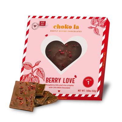 Berry Sweet Love: 35 Milk Chocolate with Raspberry Crumble - A Mother s Day Delight from Choko La