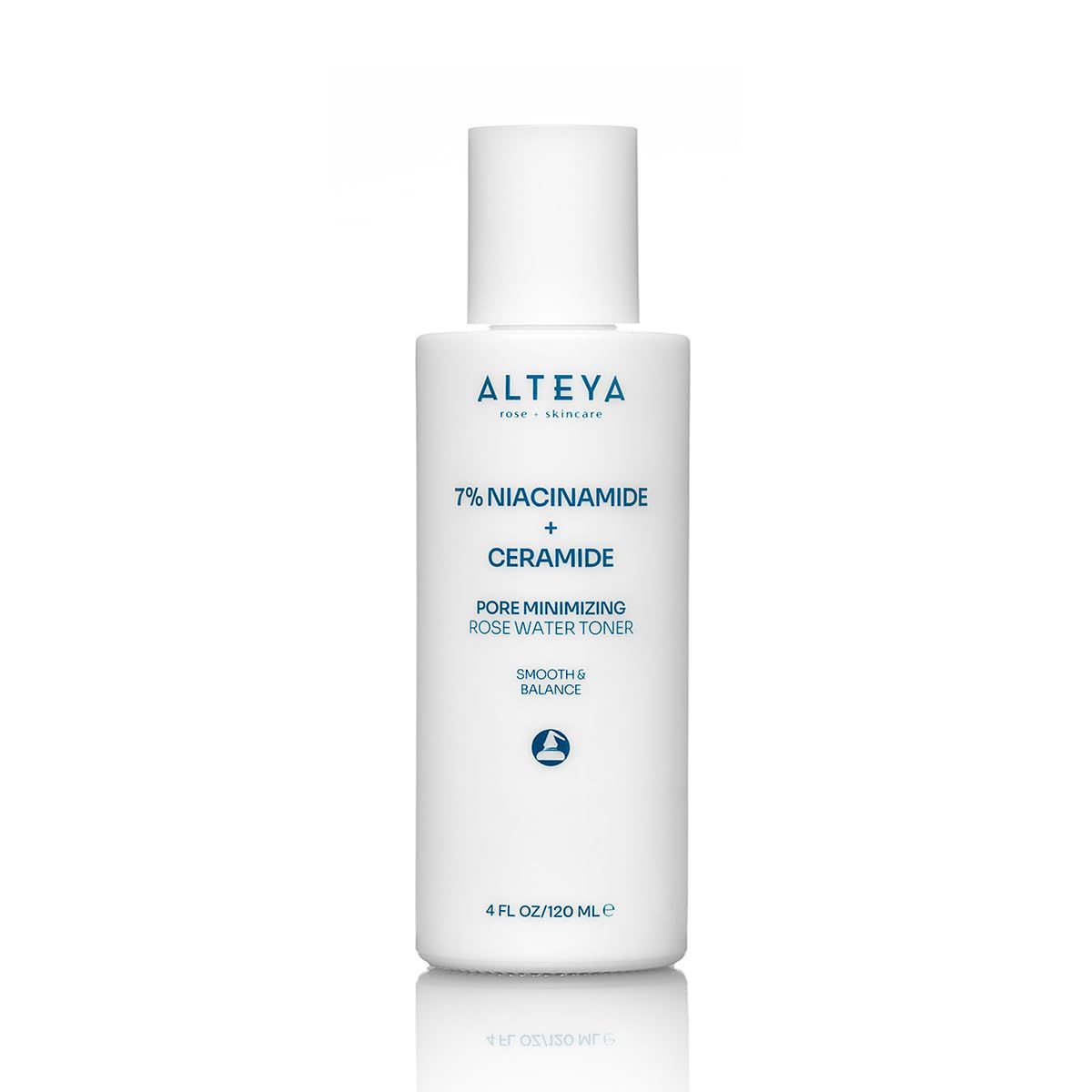 Alteya Organics Pore Minimizing Rose Water Toner (7 Niacinamide Ceramide) - 4 Fl Oz120mL