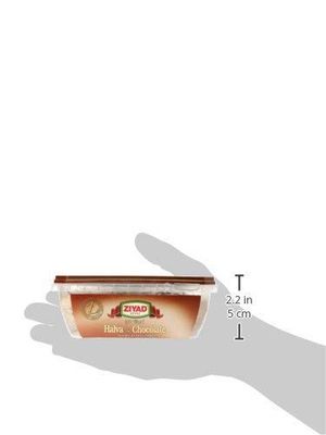 Ziyad Traditional Mediterranean Sesame Fudge Halva with Chocolate, Additives No Preservatives, 12.34oz