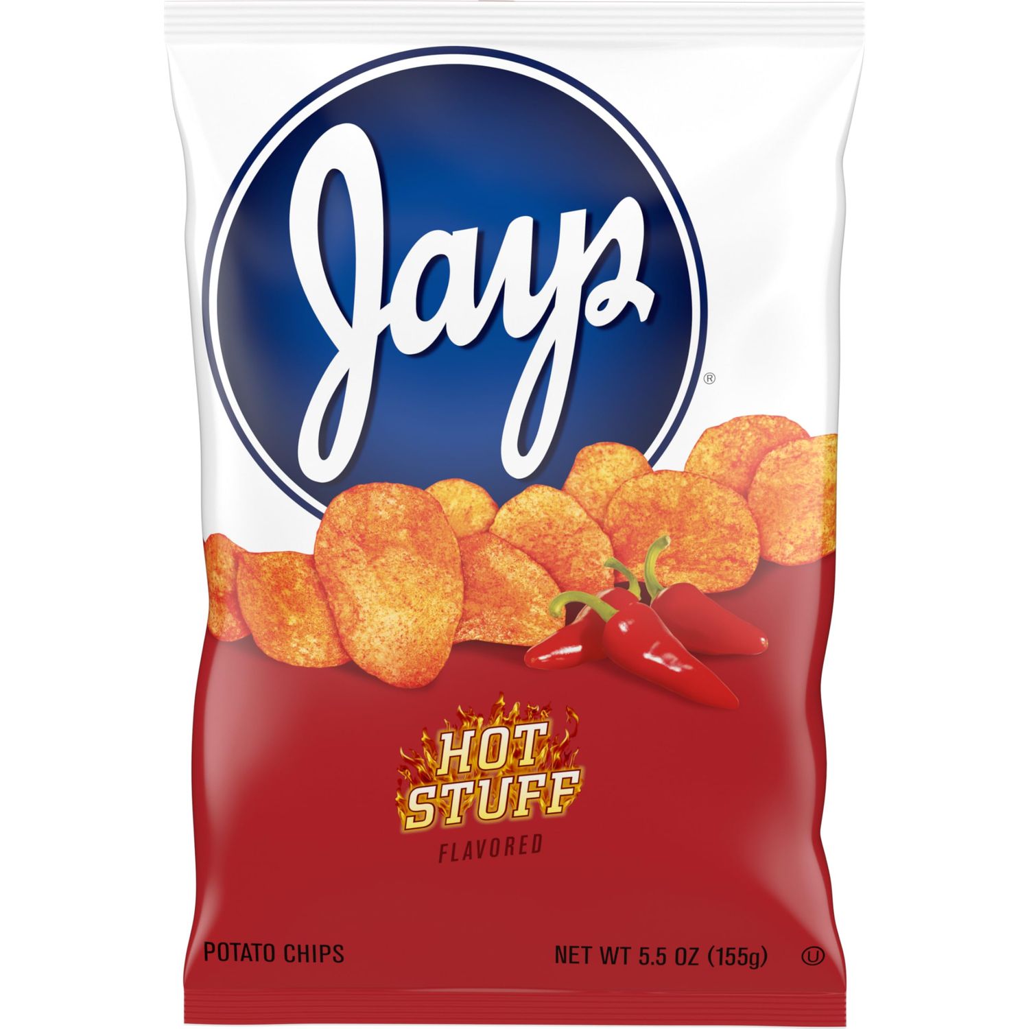 Jays Ridges Potato Chips, Smoky BBQ, 2.5 Oz Bag