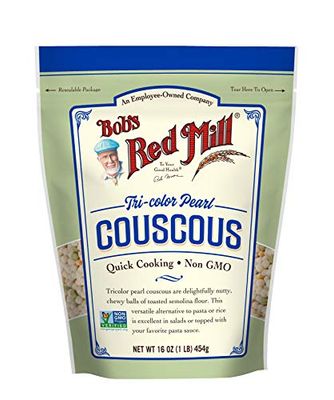 Bob&#39;s Red Mill Tri-Color Pearl Couscous, Quick Cooking - 1 Pound (Pack of 1) - Non-GMO, Vegan, Israeli Couscous