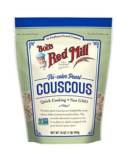 Bob&#39;s Red Mill Tri-Color Pearl Couscous, Quick Cooking - 1 Pound (Pack of 1) - Non-GMO, Vegan, Israeli Couscous