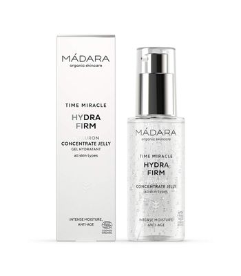 M DARA Organic Skincare Time Miracle Hydra Firm Hyaluron Concentrate Jelly - 2.53oz, Oil-free moisturiser with multi-molecular hyaluronic acid, Gel texture, 100 Natural, Vegan, Ecocert certified