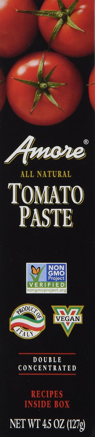 Double Concentrated Tomato Paste - Real Ripe Tomatoes - 4.5 oz (Pack of 1)