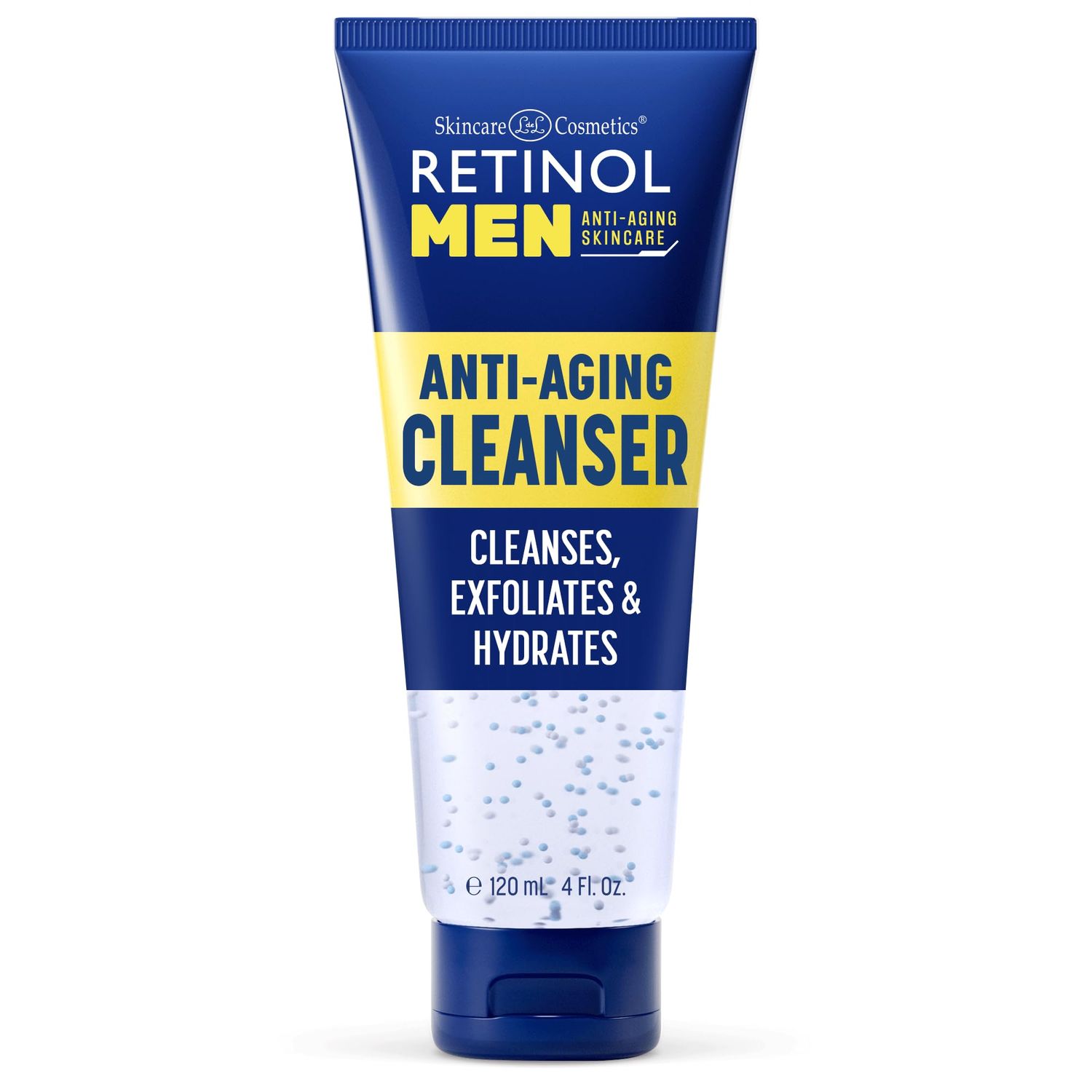 Retinol Men&#39;s Gel Cleanser - Gently exfoliates skin for improved texture and radiance and Removes impurities trapped in your pores